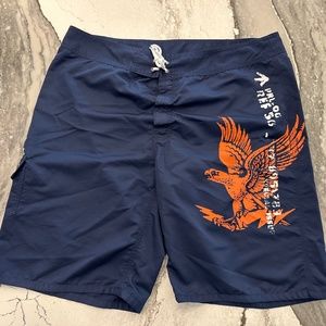 Polo by Ralph Lauren Navy Eagle Board Shorts - Size 38